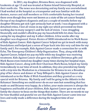 Click to Read N. Bove's Testimonial